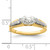 14KT East West (Holds 3/4 carat (9.2x5.00mm) Marquise Center) 1/8 carat Diamond Semi-Mount Engagement Ring