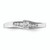 10KT White Gold Channel-set 1/5 carat Diamond Complete Engagement Ring