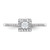 Princess Halo Diamond Semi-mount Engagement Rings