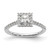 Princess Halo Diamond Semi-mount Engagement Rings