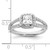 Princess Halo Diamond Semi-mount Engagement Rings