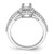 Princess Halo Diamond Semi-mount Engagement Rings