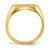 14KT 12.0x16.0mm Open Back Mens Signet Ring