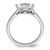 14KT White Gold East West (Holds 3/4 carat (9.2x5.00mm) Marquise Center) 1/15 carat Diamond Semi-Mount Engagement Ring