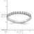 14KT White Gold 1/4 carat Diamond Complete Wedding Band