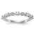 14KT White Gold 1/4 carat Diamond Complete Wedding Band