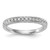 14KT White Gold 1/4 carat Diamond Complete Wedding Band