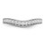 14KT White Gold 1/4 carat Diamond Contoured Complete Wedding Band