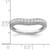 14KT White Gold 1/4 carat Diamond Contoured Complete Wedding Band