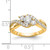 14KT Lab Grown VS/SI FGH Dia Semi-mount Criss-Cross Eng Ring