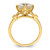 14KT (Holds 2 carat (8.2mm) Round Center) 1/6 carat Diamond Semi-Mount Engagement Ring