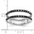 14KT White Gold 1/2 carat Black Diamond Complete Ring Guard