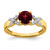 14KT Two-tone Gemstone and Diamond Rings