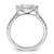 14KT White Gold East West (Holds 1 carat (10.5x5.6mm) Marquise Center) 1/5 carat Diamond Semi-Mount Engagement Ring