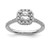 True Origin Lab Grown Diamond Semi-Mount Cushion Halo Engagement Rings