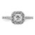 True Origin Lab Grown Diamond Semi-Mount Cushion Halo Engagement Rings