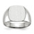 14KT White Gold 12.5x12.5mm Open Back Signet Ring