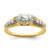 14KT East West (Holds 1 carat (10.5x5.6mm) Marquise Center) 1/6 carat Diamond Semi-Mount Engagement Ring