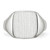 14KT White Gold 11.0x10.5mm Closed Back Signet Ring