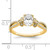 14KT Split Shank (Holds 3/4 carat (7.1x5.4mm) Oval Center) 1/6 carat Diamond Semi-Mount Engagement Ring