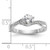 Round Semi-Mount Diamond By-Pass Engagement Rings