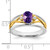 14KT Two-tone Gemstone and Diamond Ring