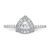 Trillion Halo Diamond Semi-mount Engagement Rings