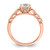 14KT Rose Gold Diamond Semi-Mount Engagement Ring
