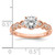 14KT Rose Gold Diamond Semi-Mount Engagement Ring