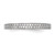 14KT White Gold Micro Pave 1/5 carat Complete Diamond Band