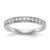 14KT White Gold 1/3 carat Diamond Complete Wedding Band