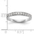 14KT White Gold 1/3 carat Diamond Complete Wedding Band