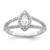 Marquise Halo Diamond Semi-mount Engagement Rings