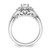 Peg Set Diamond Semi-mount Infinity Engagement Rings