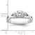 Peg Set Diamond Semi-mount Infinity Engagement Rings