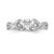 Peg Set Diamond Semi-mount Infinity Engagement Rings