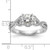 Peg Set Diamond Semi-mount Infinity Engagement Rings