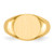 14KT 12.5x13.5mm Open Back Mens Signet Ring