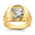 10KT Two-Tone Eagle Mens Ring