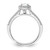 Pear Halo Diamond Semi-mount Engagement Rings