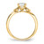 14KT Split Shank (Holds 3/4 carat (5.4mm) Cushion Center) 1/6 carat Diamond Semi-Mount Engagement Ring