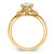14KT Split Shank (Holds 1 carat (8.00x6.1mm) Oval Center) 1/6 carat Diamond Semi-Mount Engagement Ring