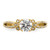 14KT Split Shank (Holds 3/4 carat (5.8mm) Round Center) 1/6 carat Diamond Semi-Mount Engagement Ring