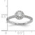14KTw Lab Grown Diamond VS DEF 1/2 ctw Round Halo Engagement Ring