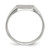 14KT White Gold 9.5x8.5mm Closed Back Signet Ring