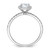 14KT White Gold Halo Plus (Holds 5/8 carat (5.5mm) Round Center) 1/3 carat Diamond Semi-Mount Engagement Ring
