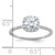 14KT White Gold Halo Plus (Holds 5/8 carat (5.5mm) Round Center) 1/3 carat Diamond Semi-Mount Engagement Ring