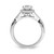 14KT White Gold Lab Grown VS/SI FGH Dia Semi-mount Engagement Ring