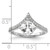 14KT White Gold Asymmetric (Holds 1.5 carat (7.00x6.9mm) Cushion Center) 1/5 carat Diamond Semi-Mount Engagement Ring