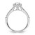 Asscher Halo Diamond Semi-mount Engagement Rings